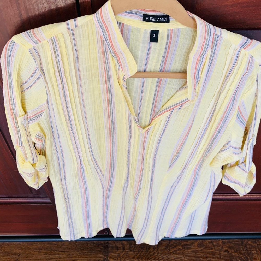 Multiple Striped Pure Amici Blouse. - image 4